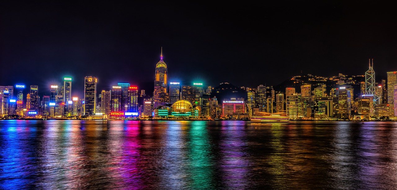 hongkong, scenery, nightlife